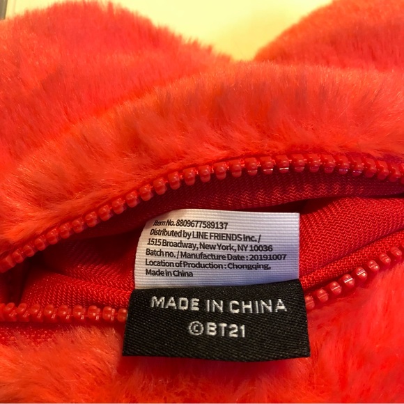 LINE FRIENDS BT21 BTS Official Baby Tata Flat Small Pouch Coin Purse Plu… - Picture 7 of 9